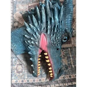 Blue Dragon 3D Silicone mask Halloween Costume One size Cosplay